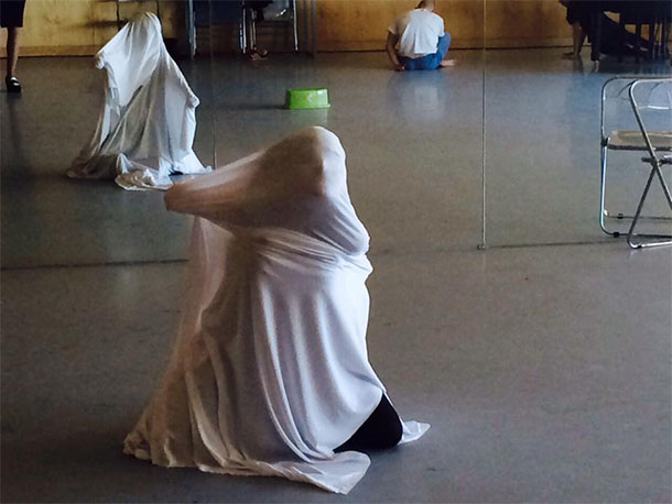 Primer ensayo de 'Angelus Novus' en los Teatros del Canal